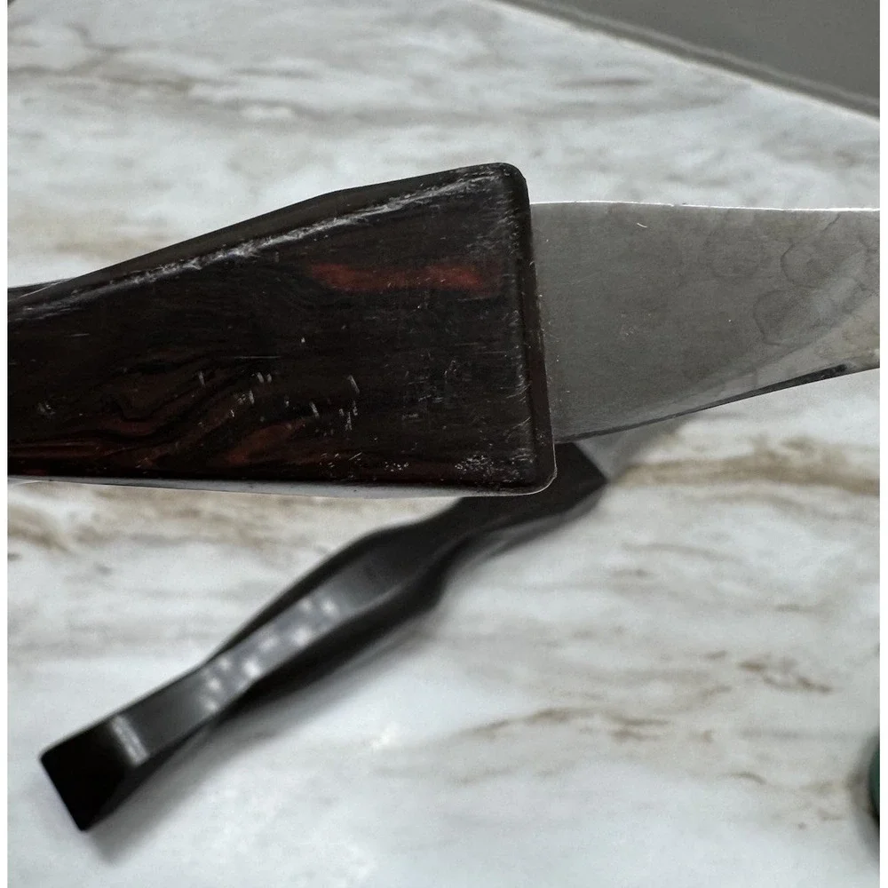 Cutco‎ Carving Forks 1726 Brown Orange Swirl Handle 11